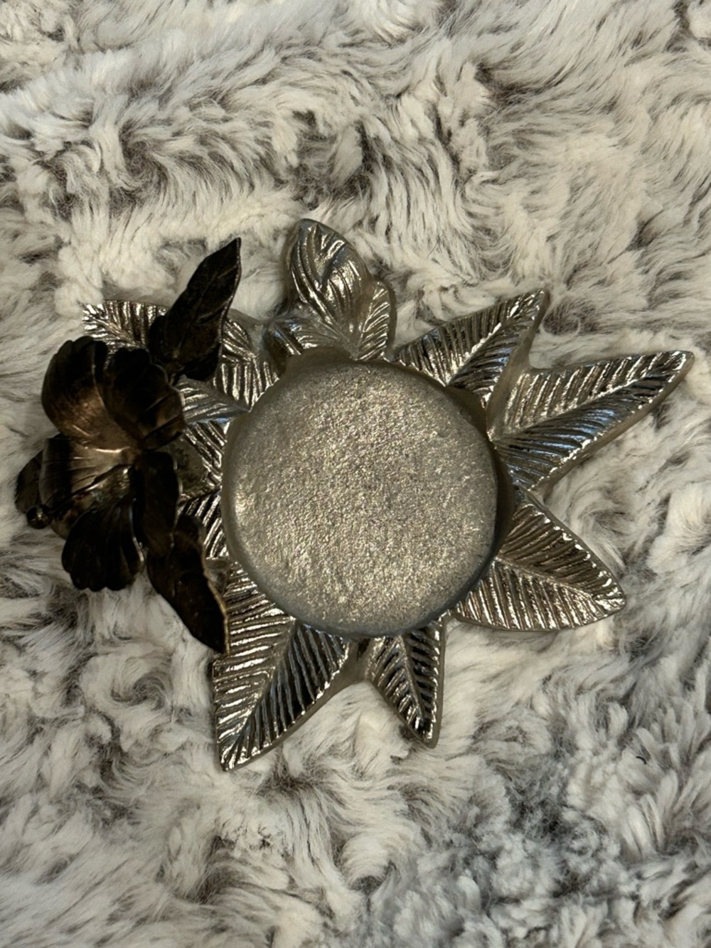 Pottery Barn Champagne Flower Mercury Cup Tealight Holder - Picture 5 of 11